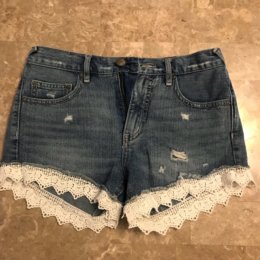 Free People Jean Shorts